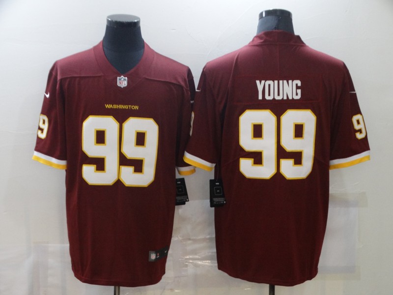 Men Washington Redskins #99 Young Red Nike Limited Vapor Untouchable NFL Jerseys
